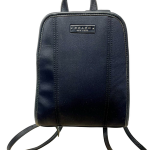 COACH  Vintage 1998 Black Neoprene Leather Small Backpack w/hangtag